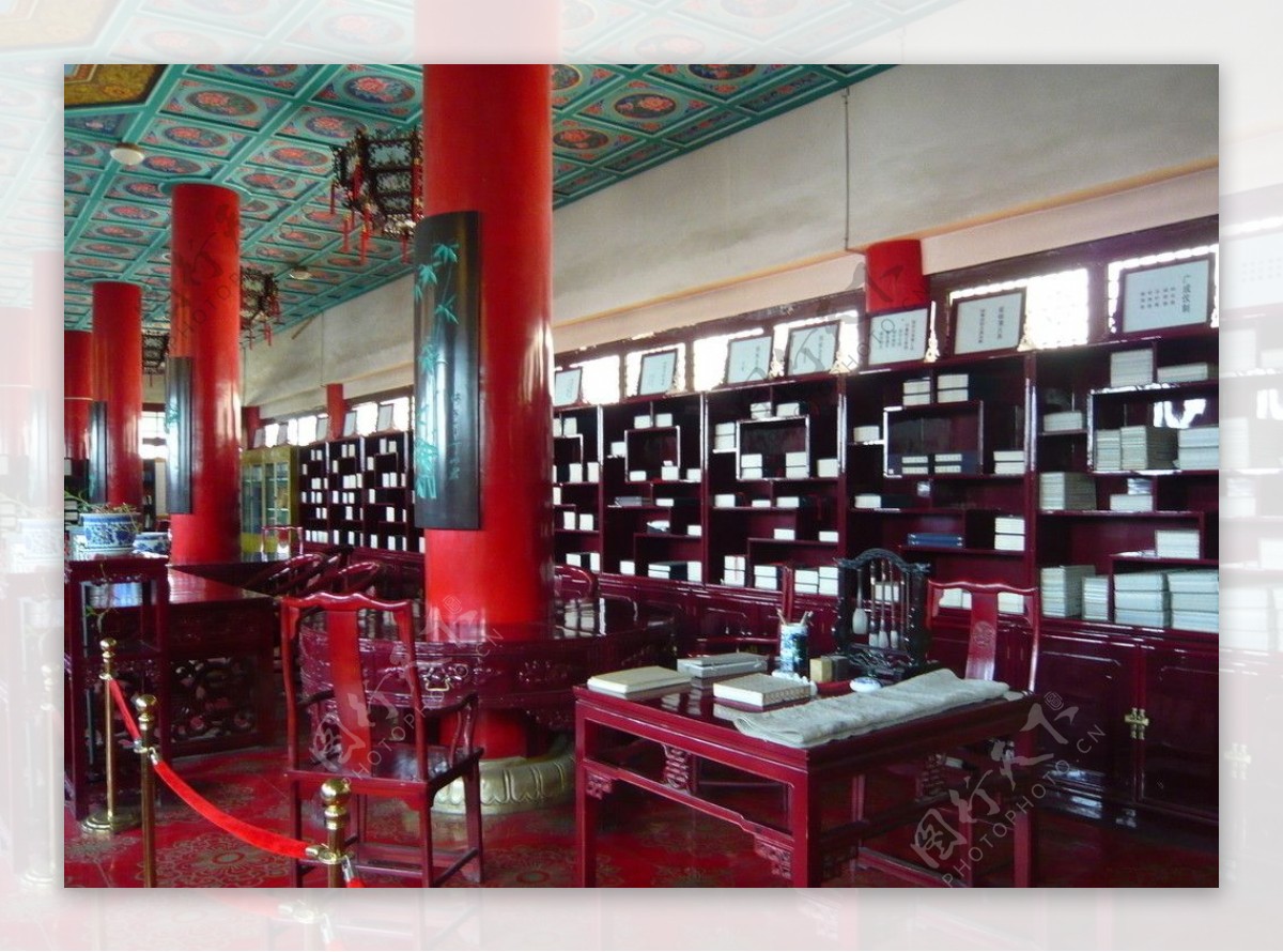 中国风格的大书房图片