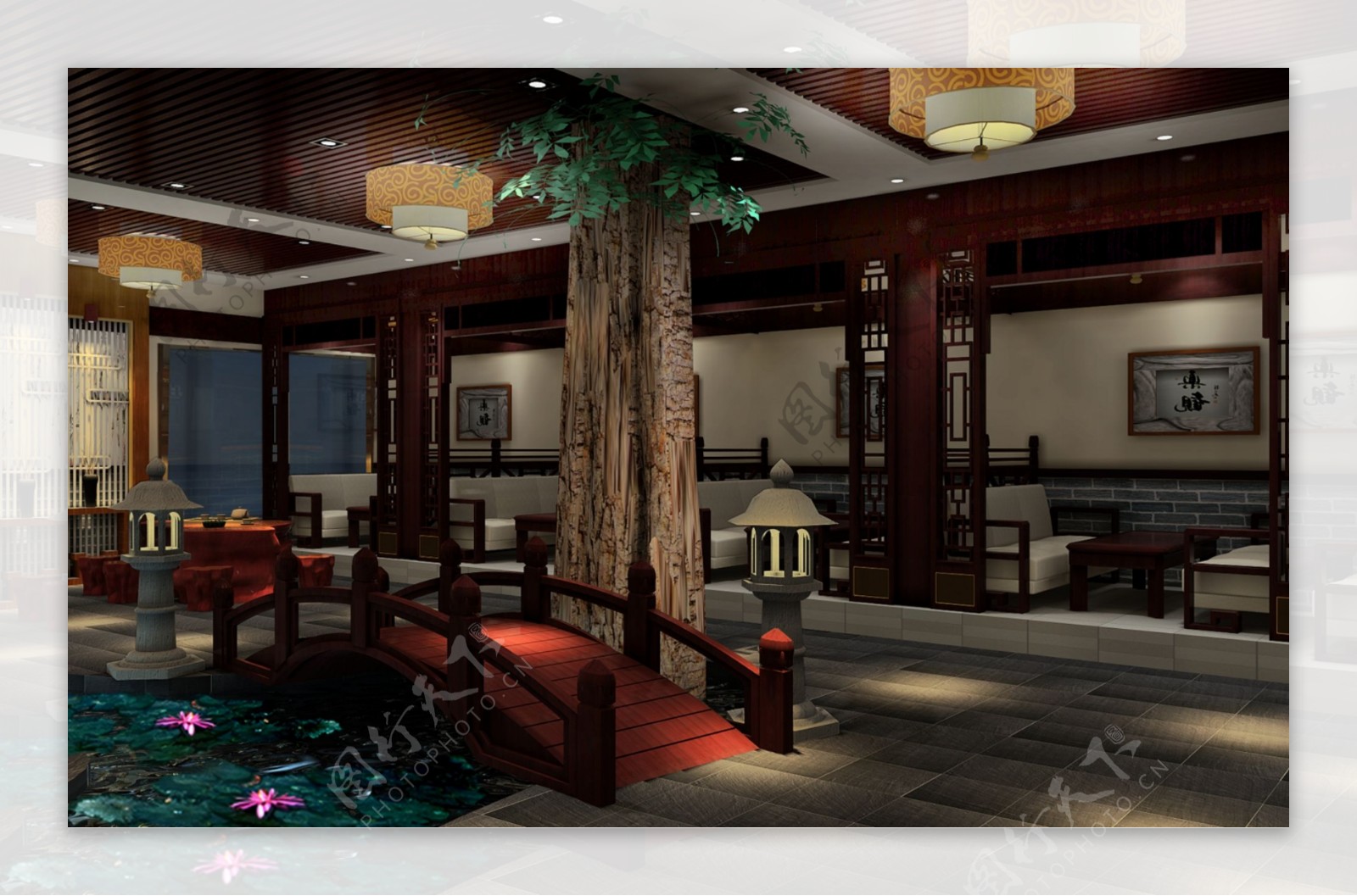 中式茶楼大厅二图片