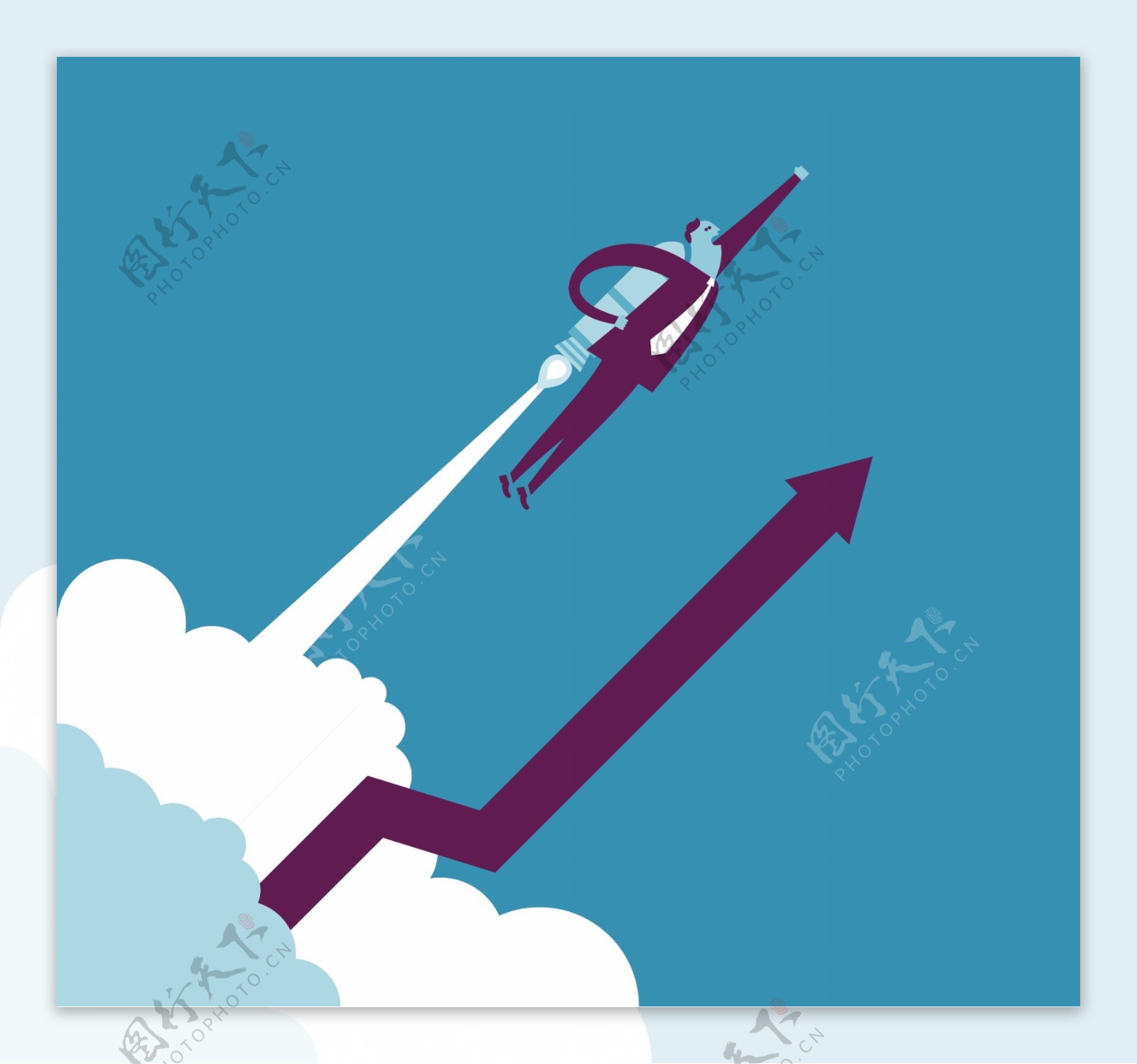 火箭卡通设计商务设图片
