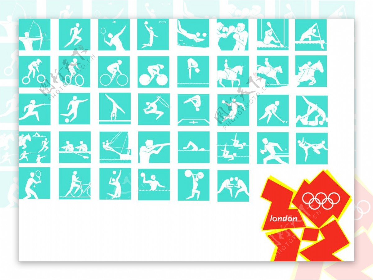 伦敦奥运会图标图片