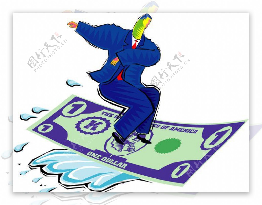 金钱和商务插画矢量素材图片