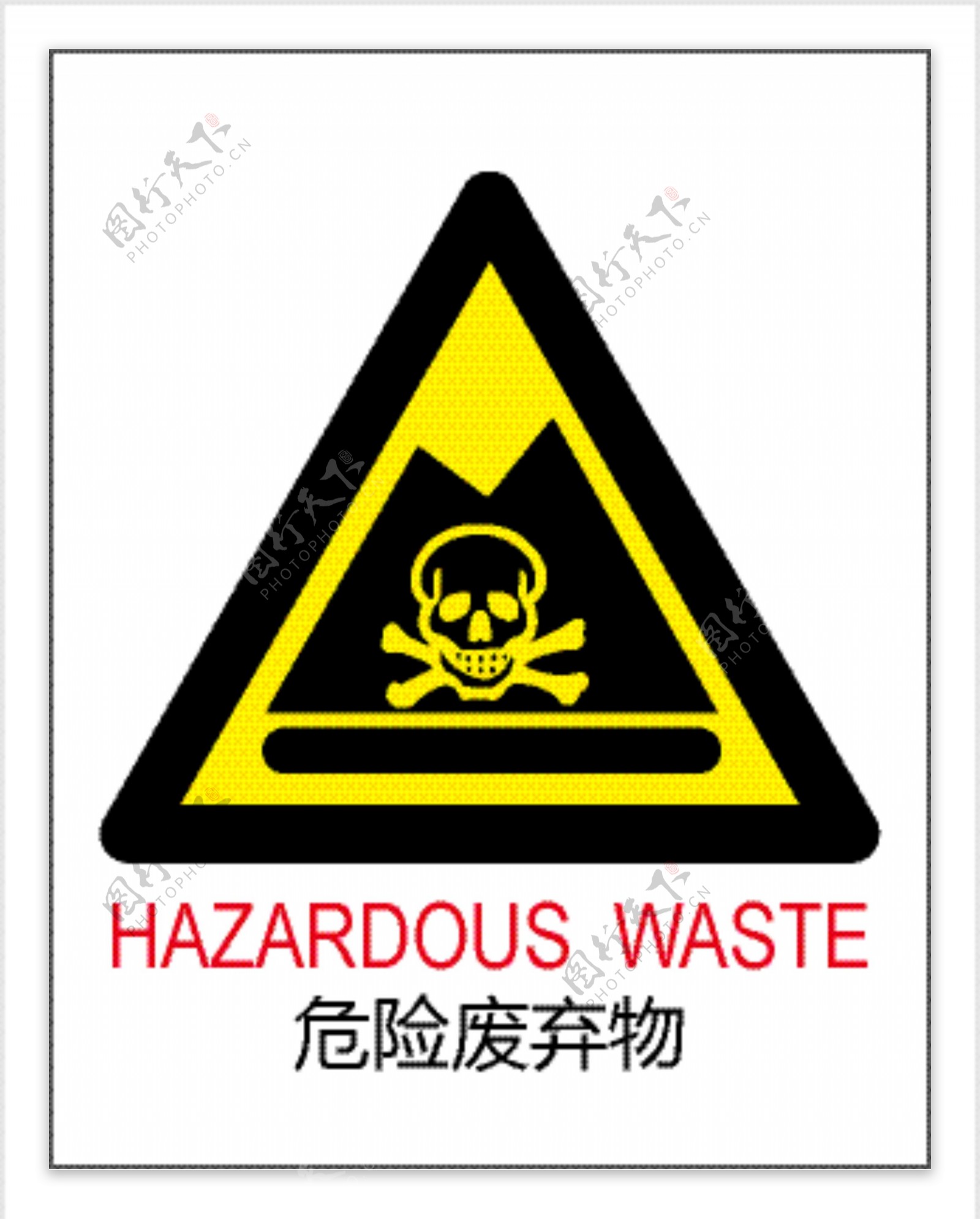 危险废物标志图片