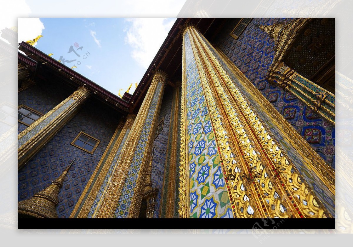 泰国王室万神殿的柱子图片