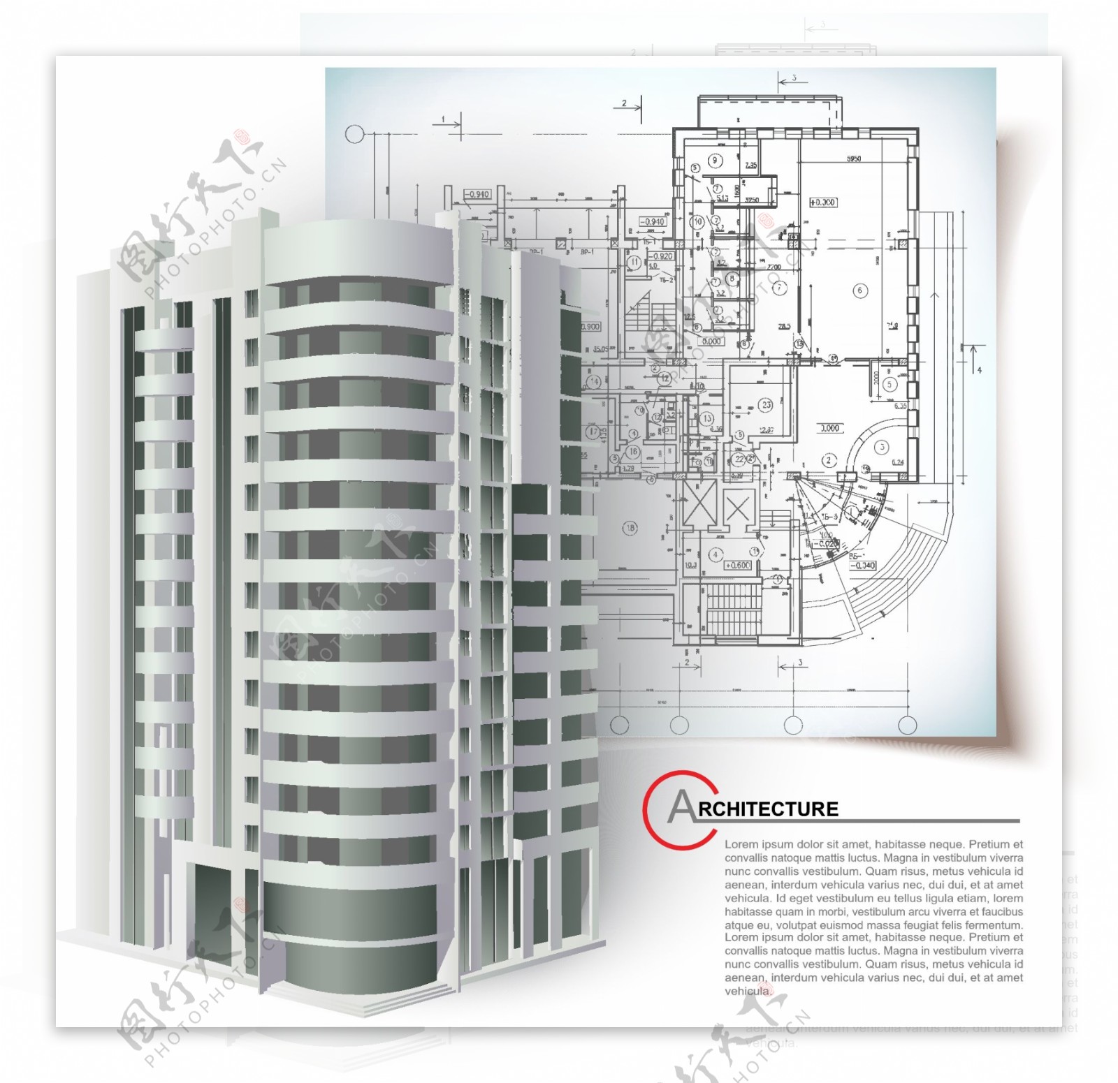 3d城市建筑工程图图片