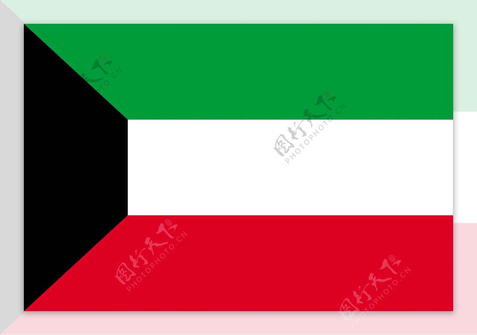 科威特国旗图片