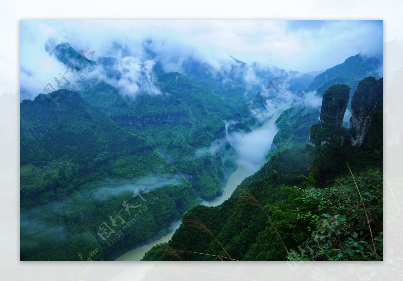 霸王谷风景图片