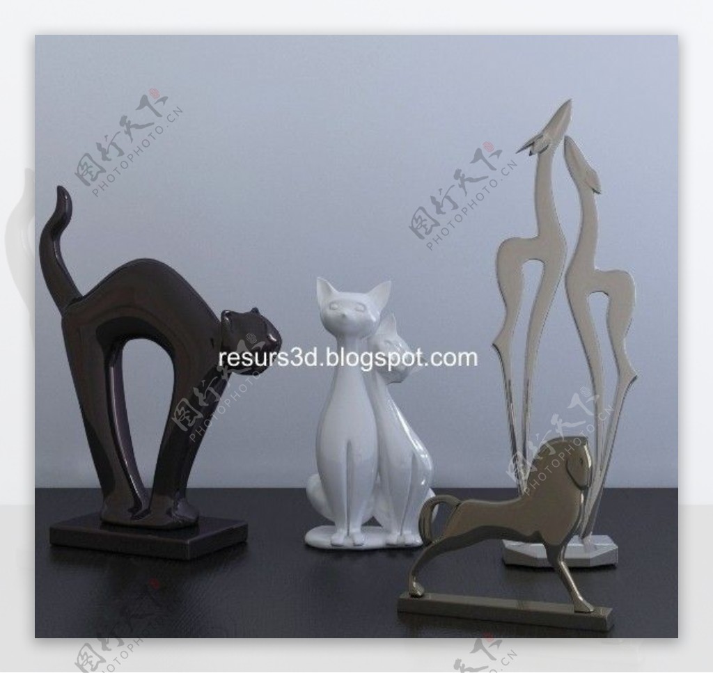 动物装饰物模型图片