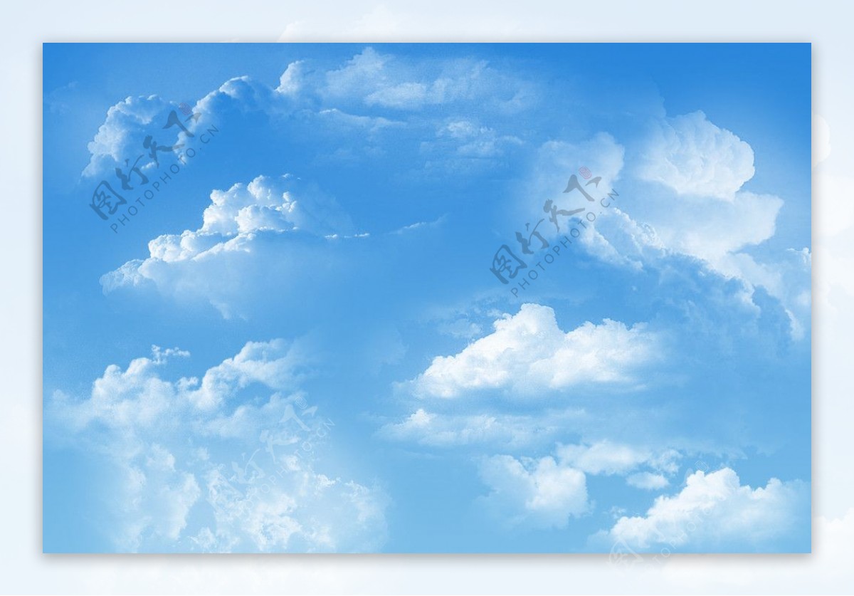 高精度PSD分层蓝天白云图片