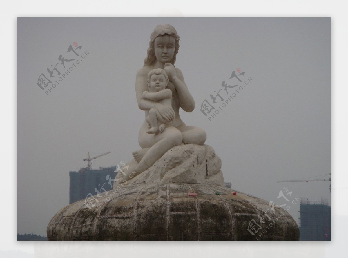 北江渔女雕塑图片