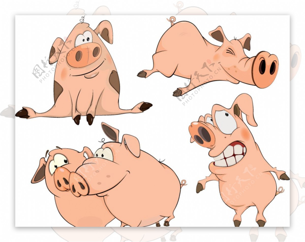 卡通猪图片素材-编号09562139-图行天下