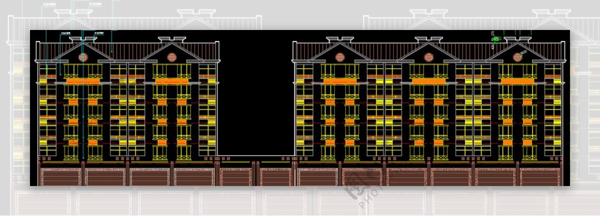 移民安置区住宅楼立面图片