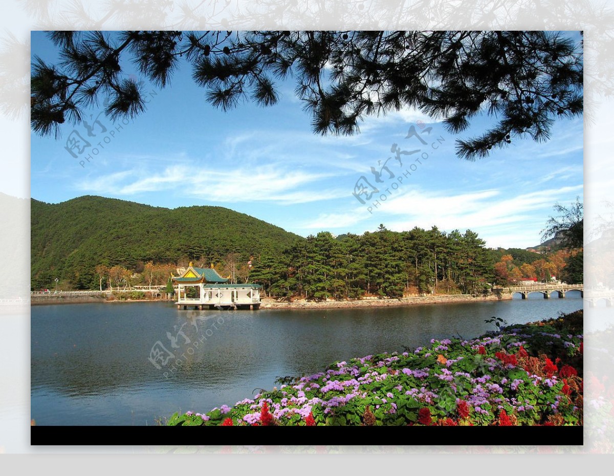 庐山如琴湖美景图片