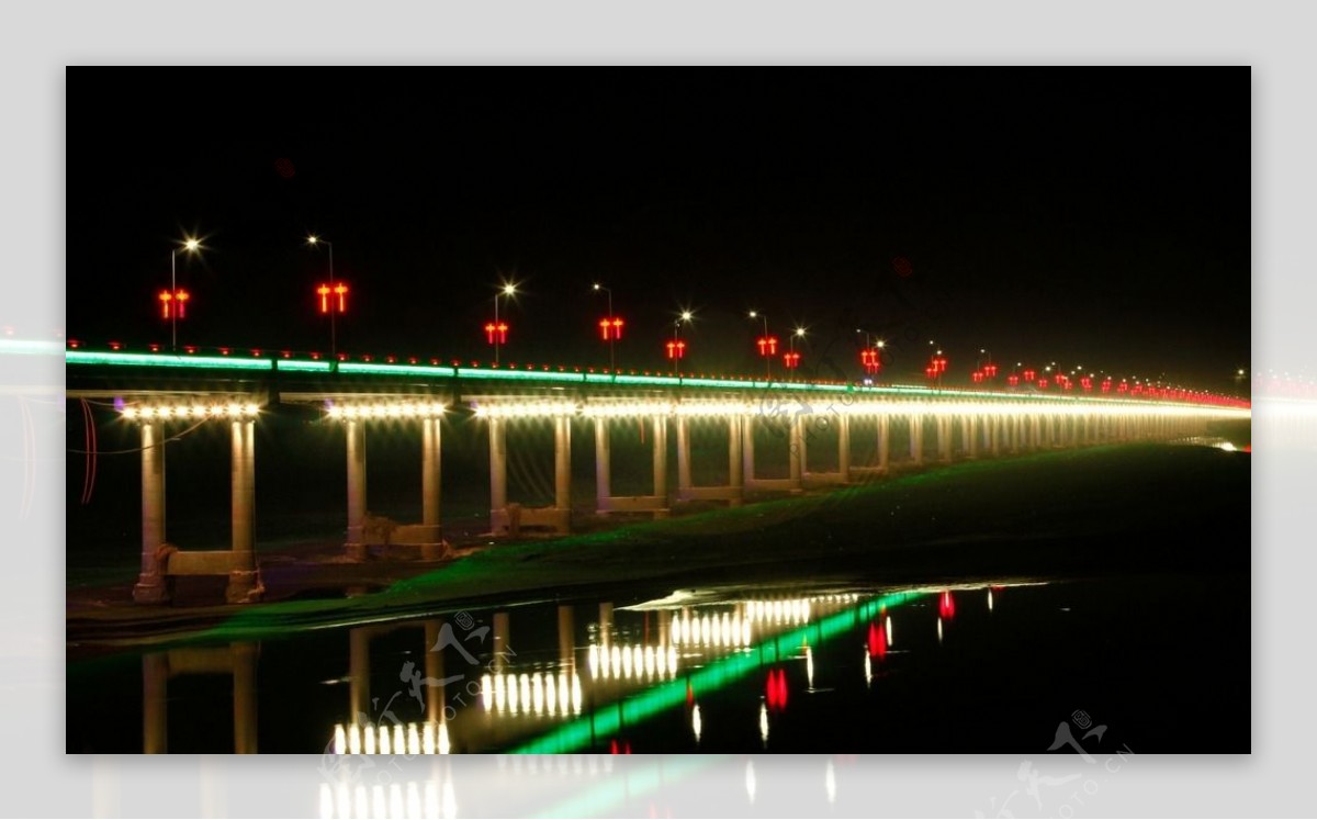 渭河沙王大桥图片