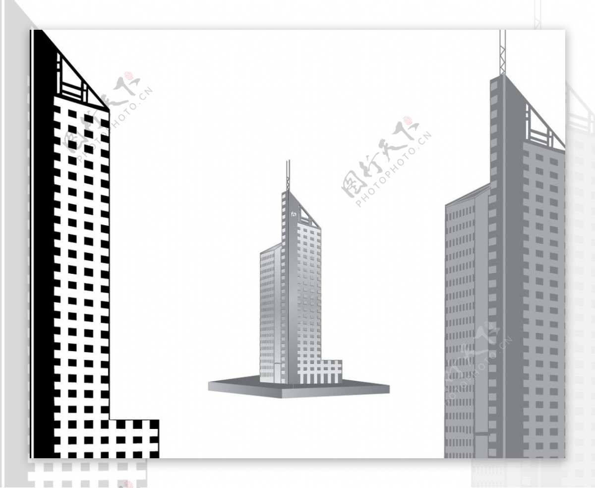 纯银交通银行大厦模型图片
