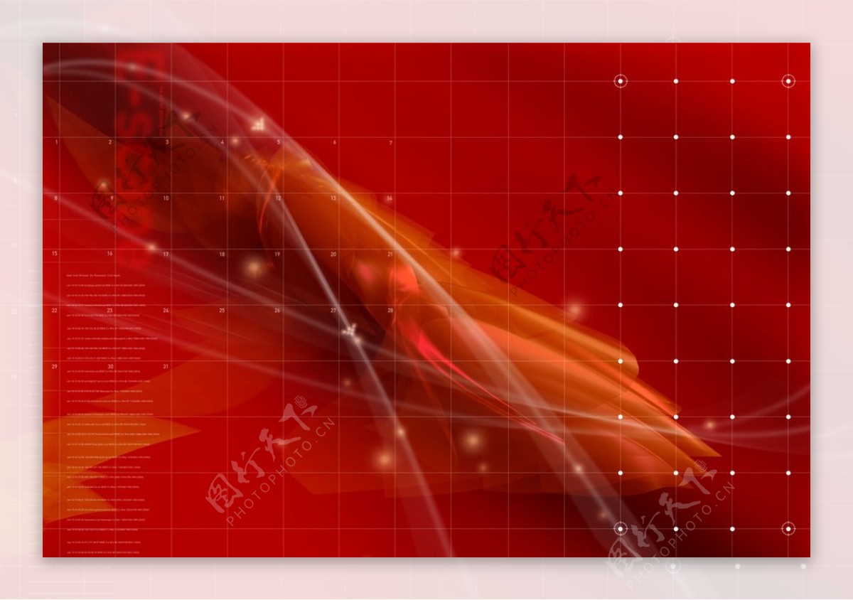 红色梦幻科技空间背景图片