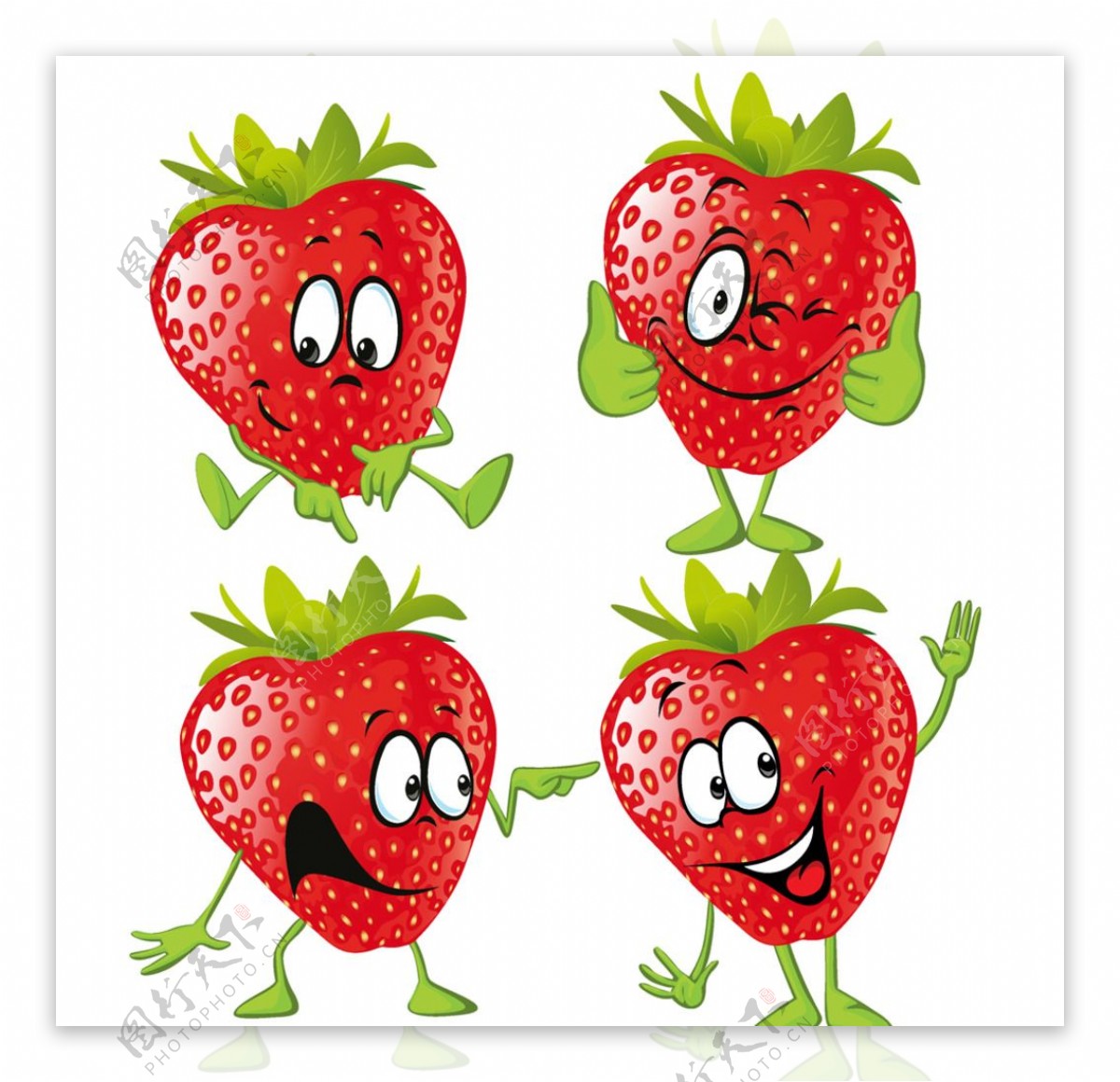 卡通草莓图片素材-编号31827756-图行天下