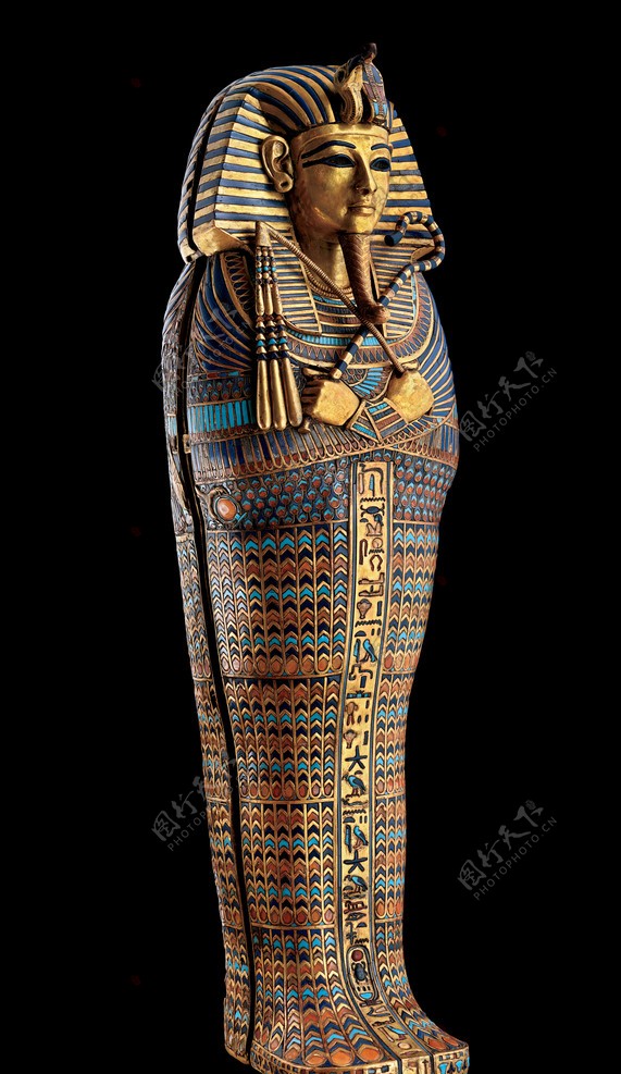 埃及法老木乃伊棺材图片