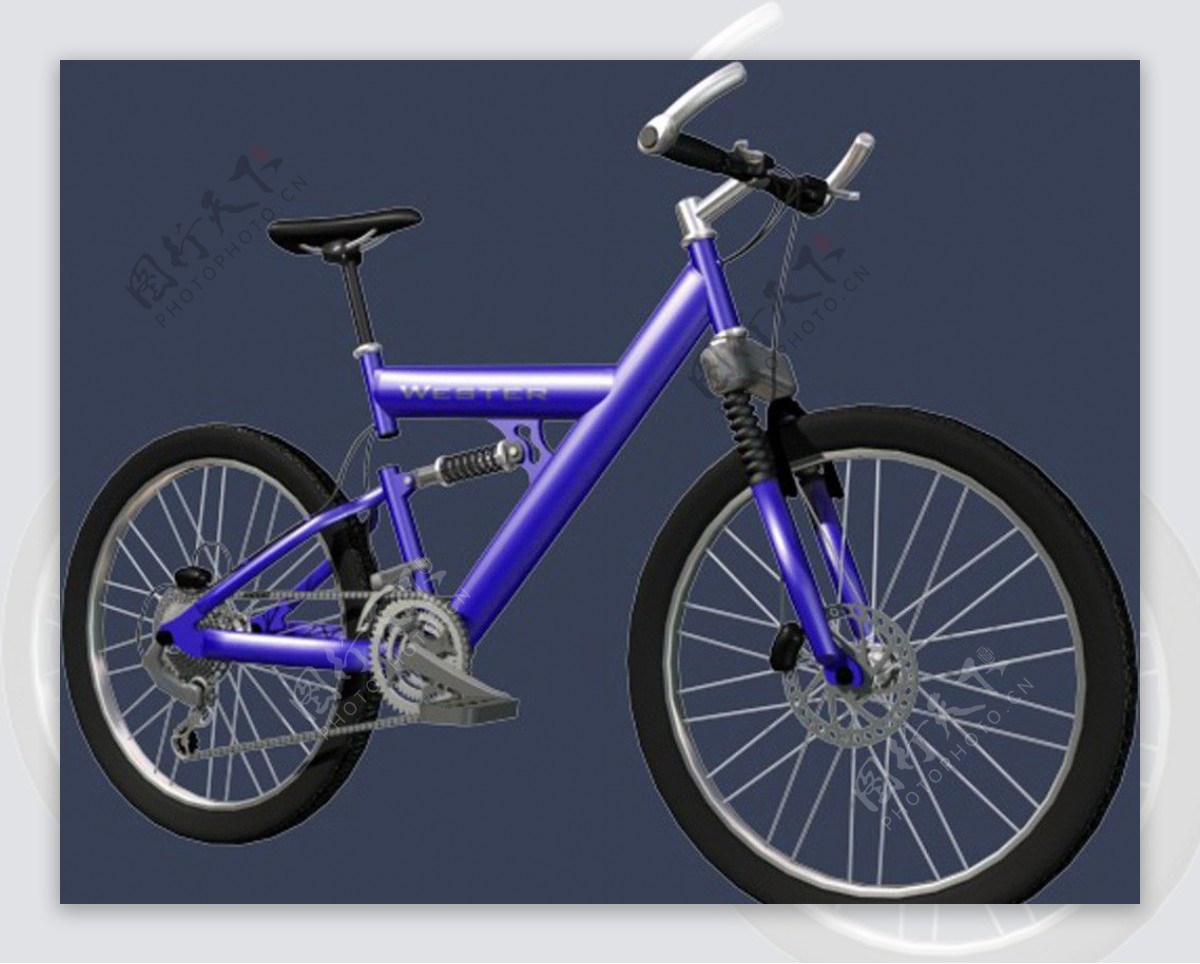 自行车模型图片