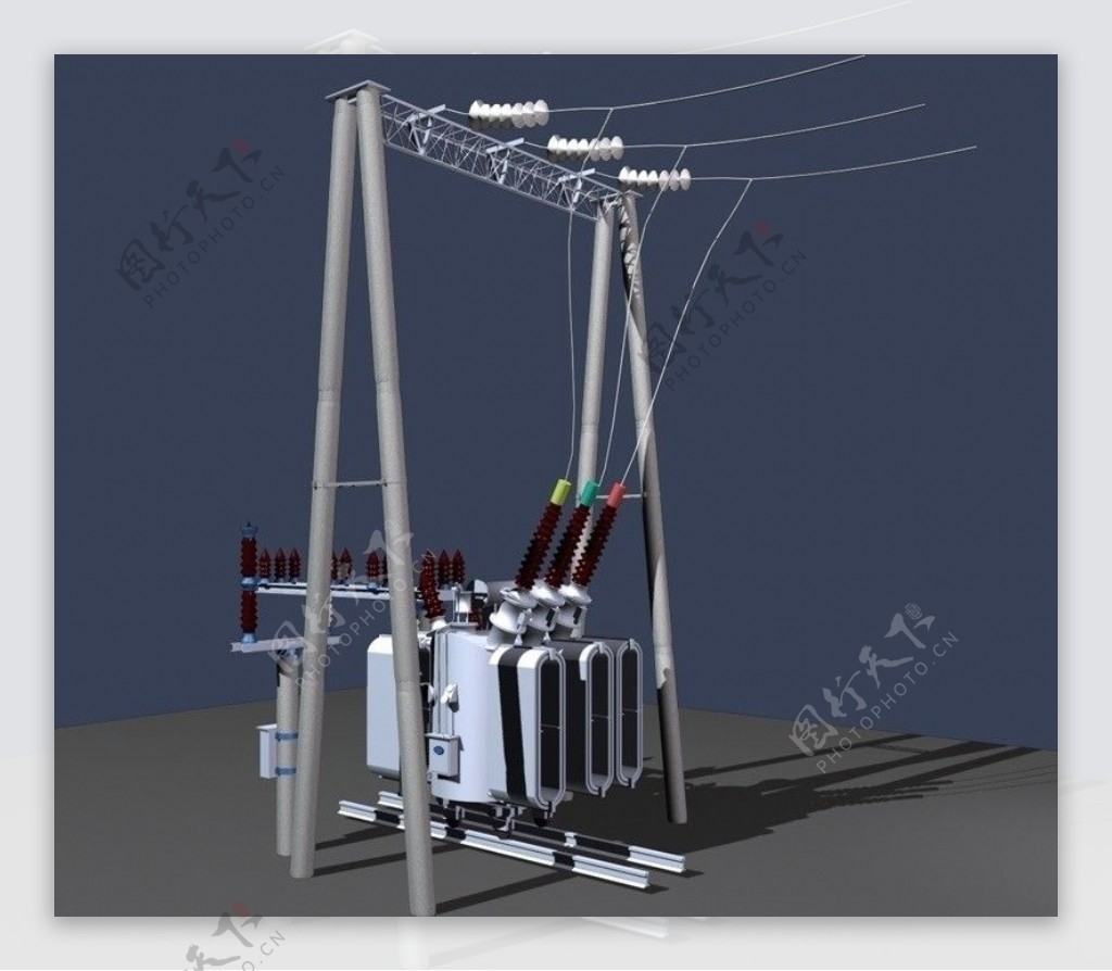 max3D模型高压电器图片