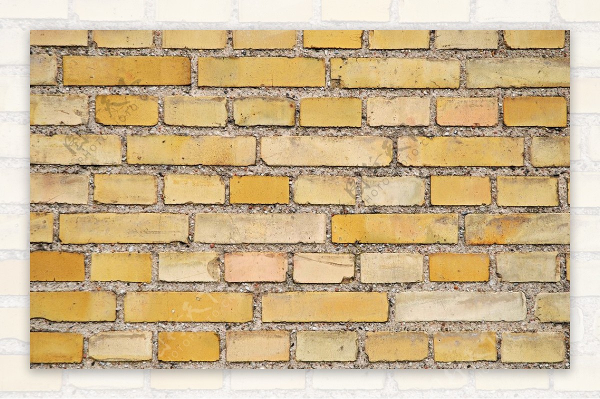土黄色的砖墙图片