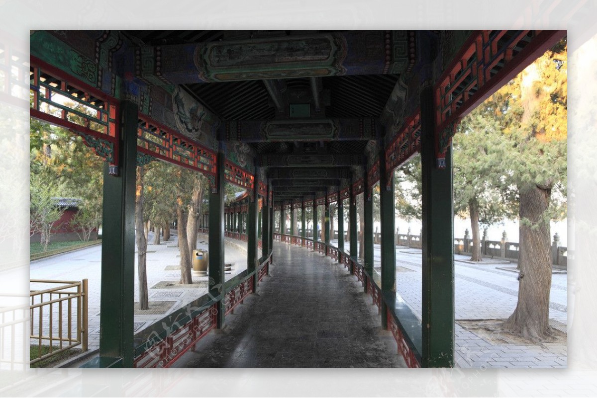 北京颐和园长廊图片