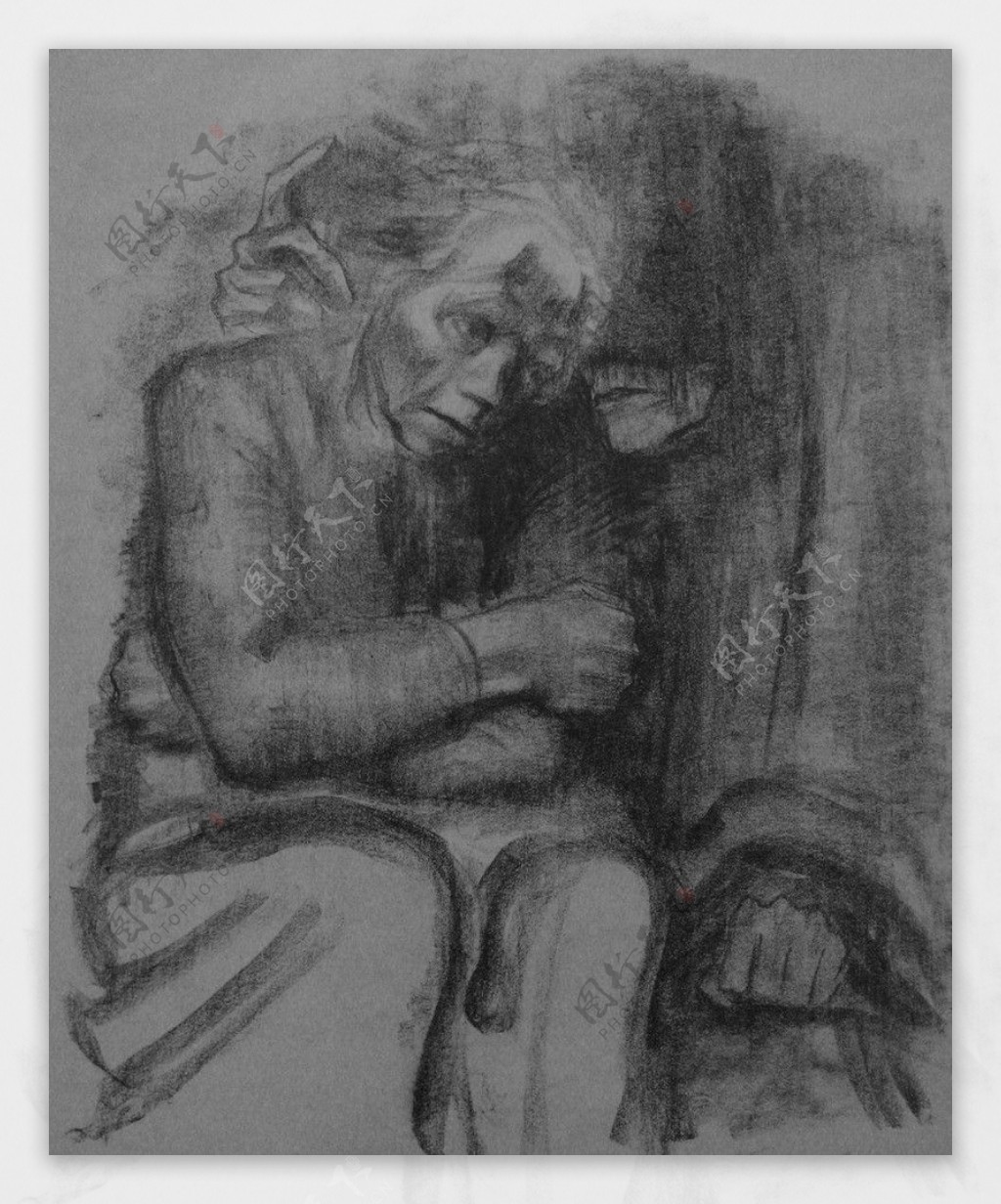 凯绥183珂勒惠支死神和女人之三石版画图片