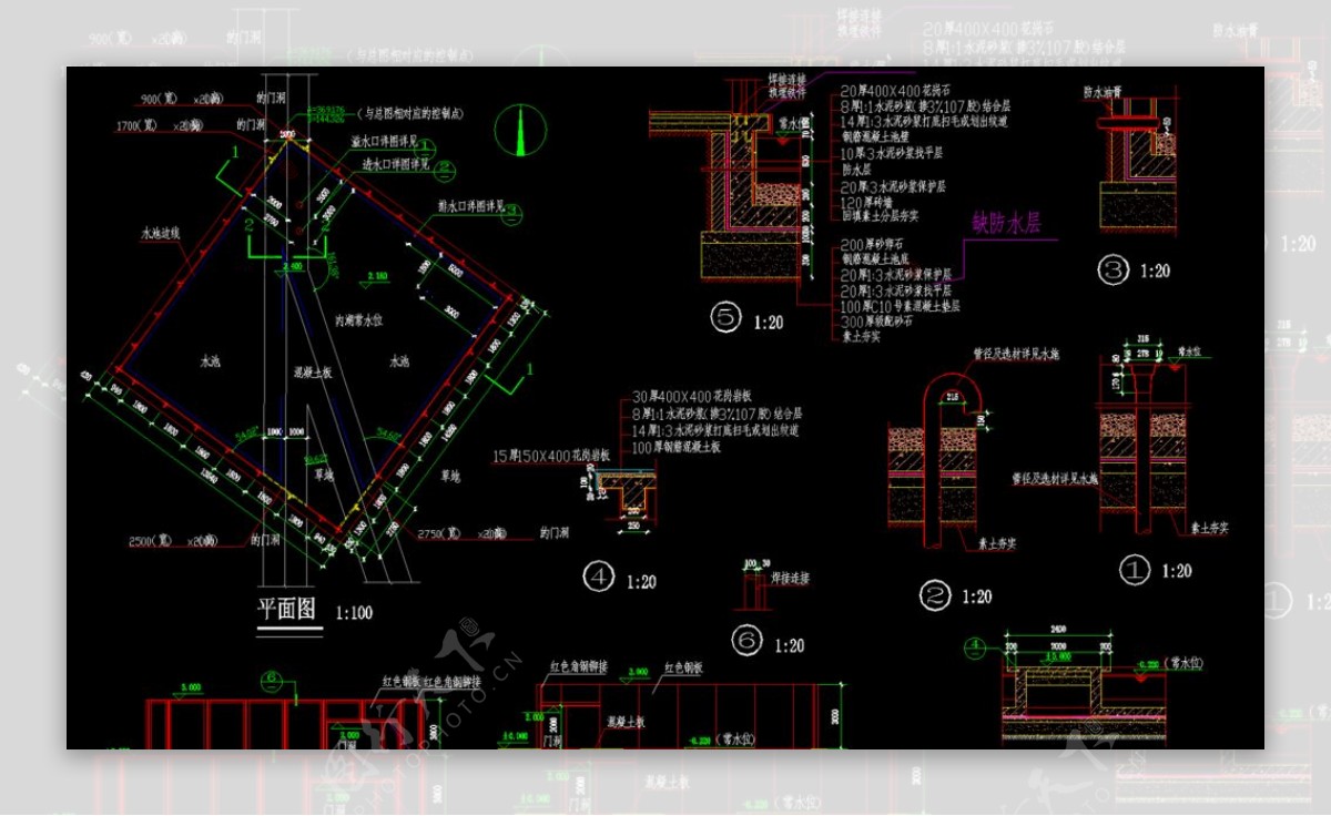 公园景观静思空间详图图片