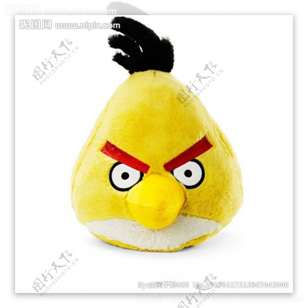 angrybirds愤怒的小鸟玩偶黄鸟图片
