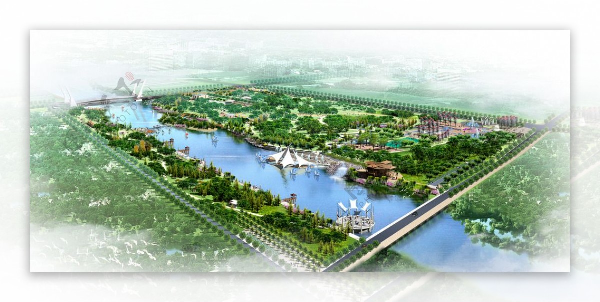 河边广场环境设计图片