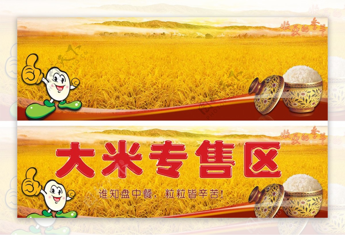 大米广告之金色稻田图片