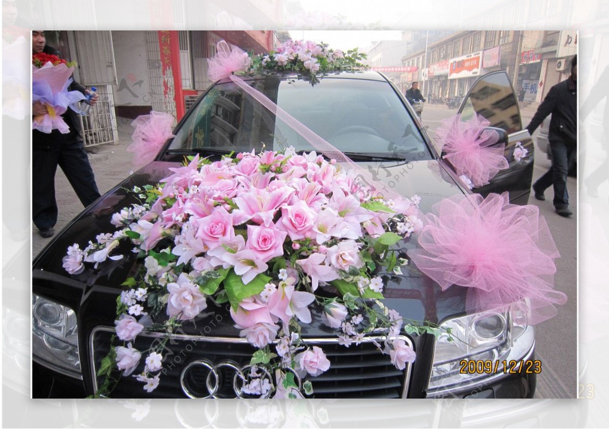 婚车花卉图片