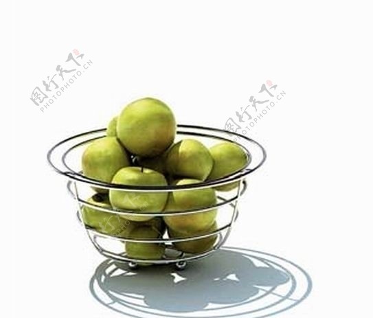 水果苹果玻璃盆图片