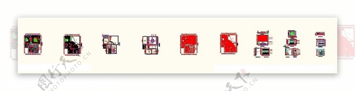 家居装饰CAD源文件图片