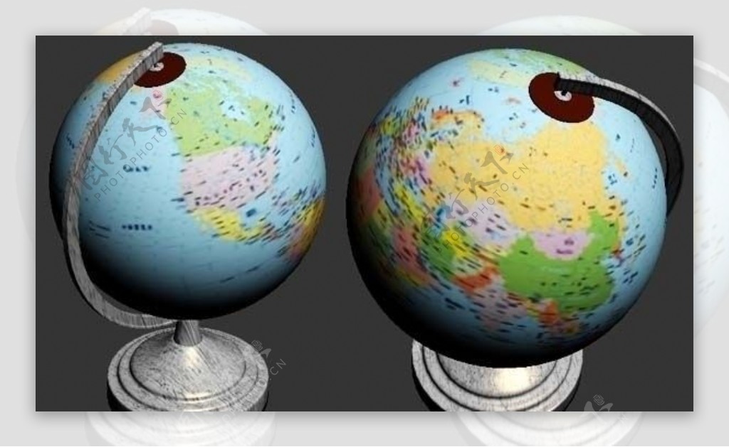 3D地球仪图片
