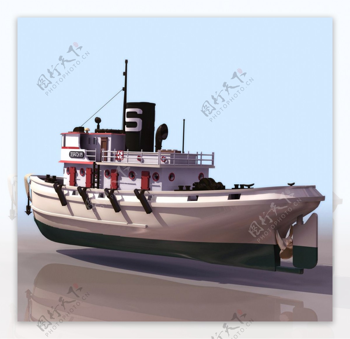 3D现代轮船模型图片