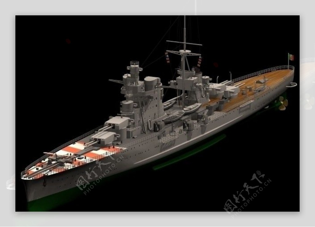 3D巡洋舰模型图片