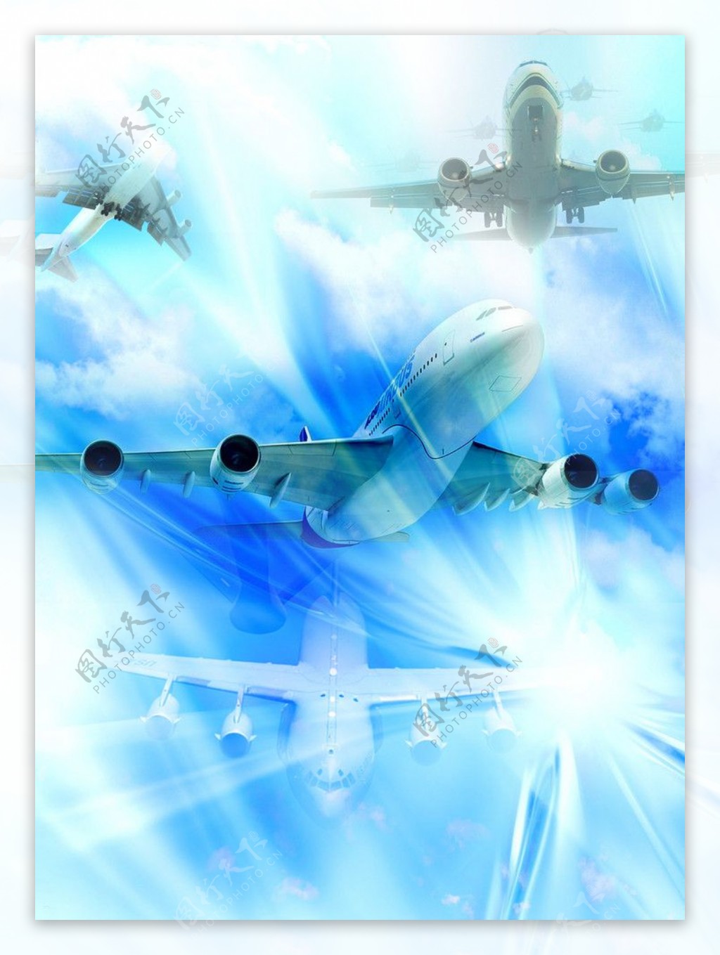 科技飞机背景图片