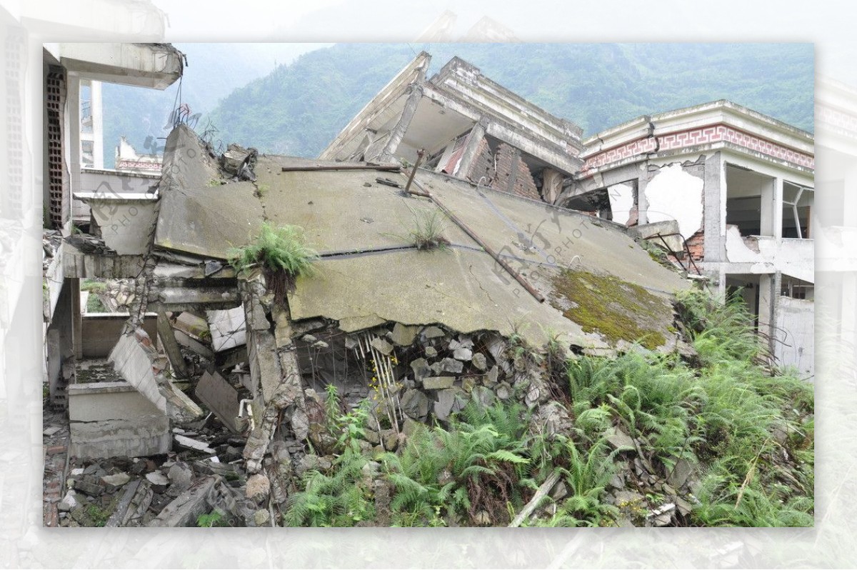 映秀地震遗址图片