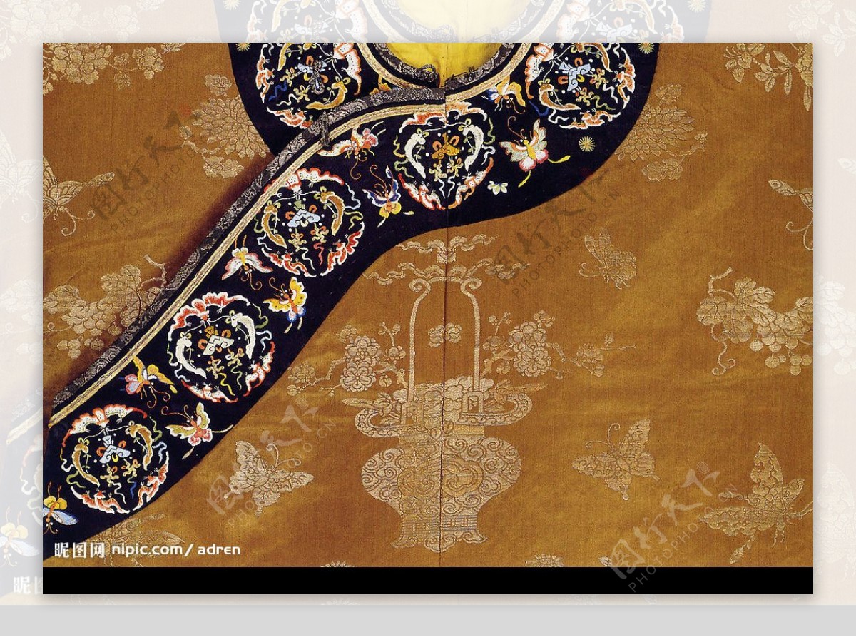 龙袍刺绣纹样图片