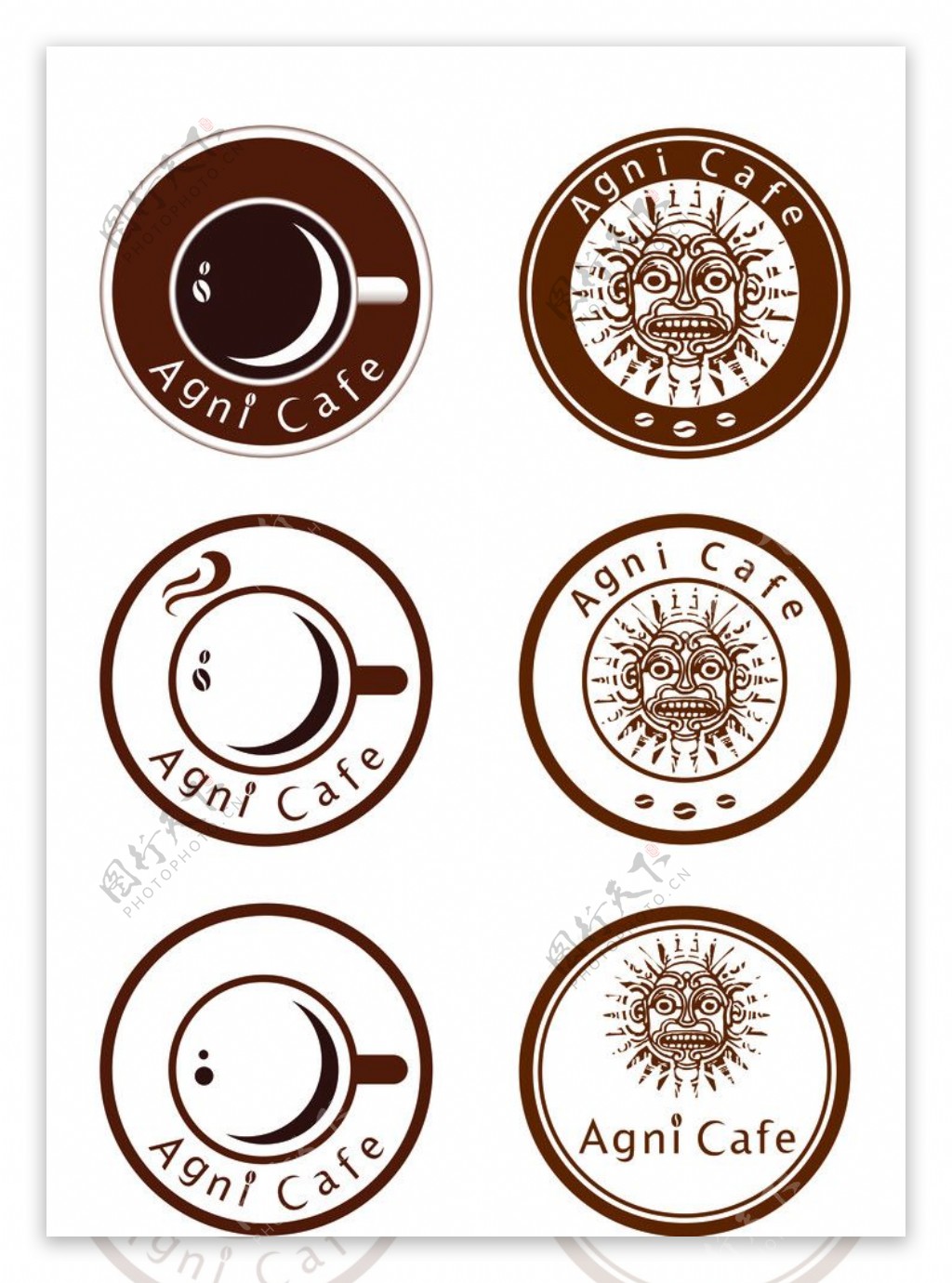 高档西餐咖啡厅logo设计图片