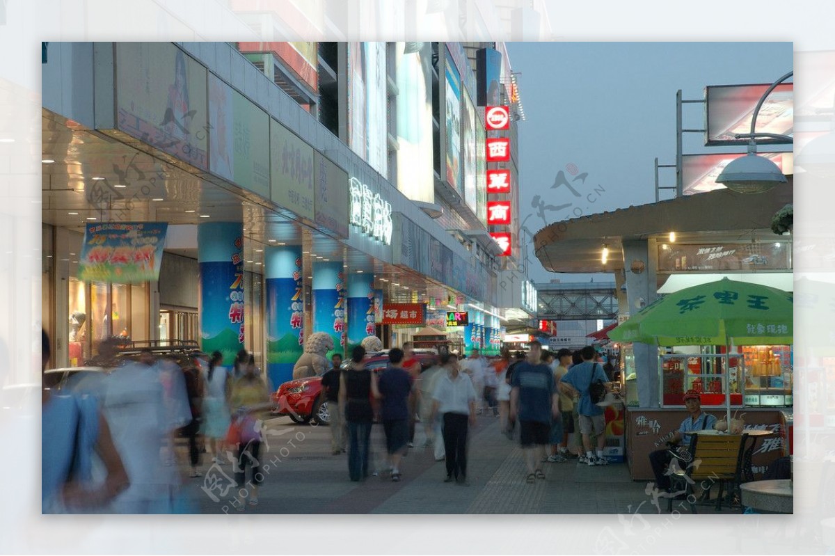 北京西单商业街图片