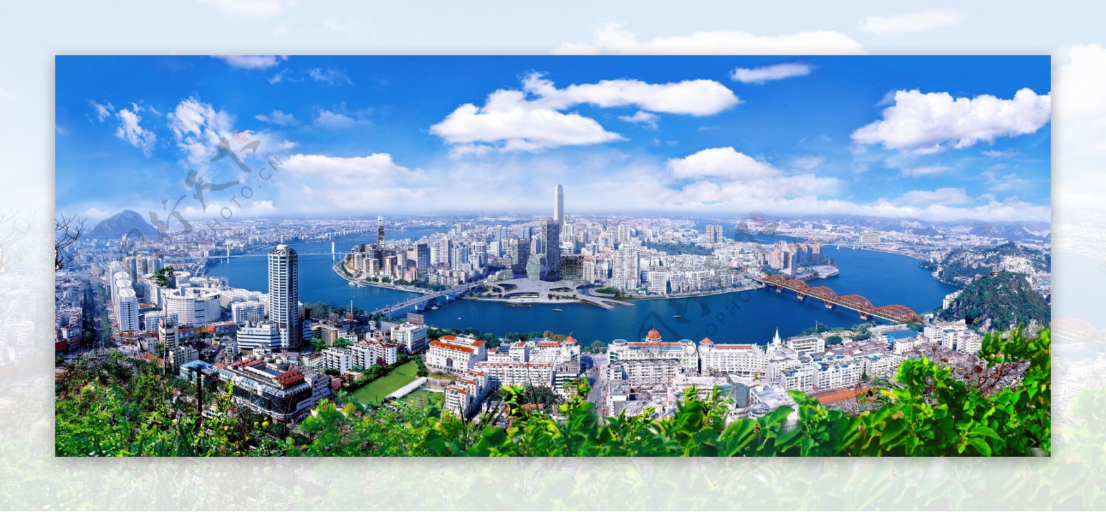柳州市全景图图片