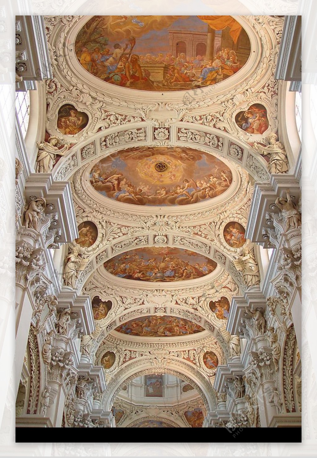 欧洲教堂天顶画图片