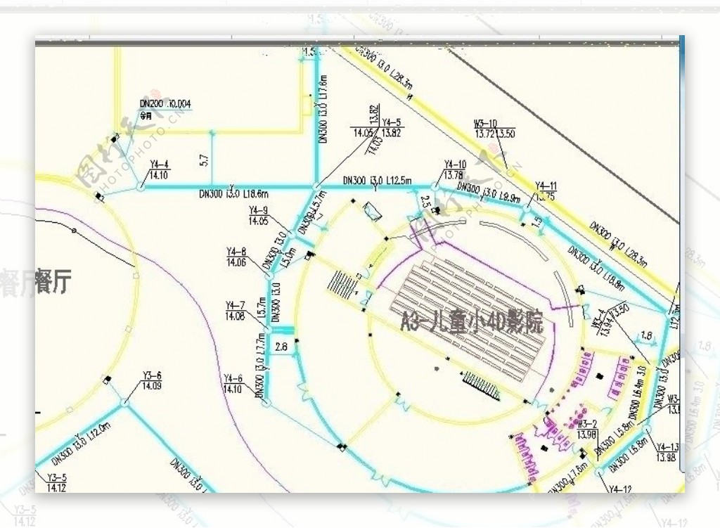 给排水总图图片