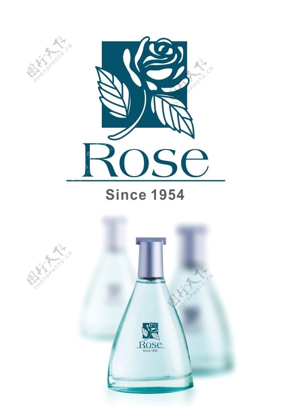 玫瑰花标志LOGO标志设计CDR图片