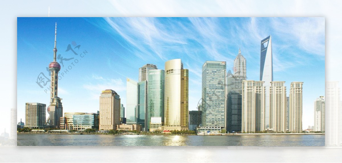 上海浦东外滩东方明珠塔世贸中心图片