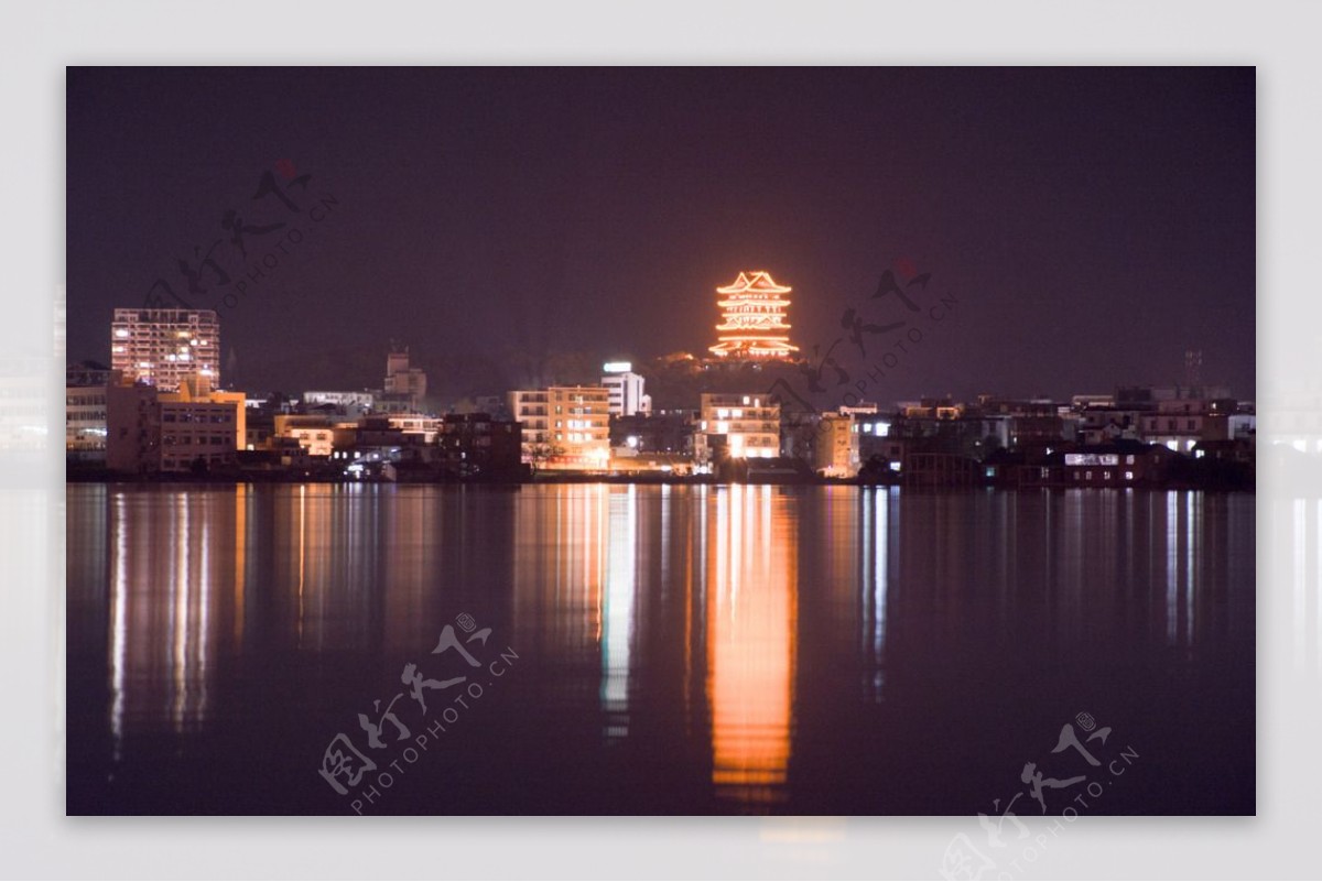 鄱阳东湖夜景图片