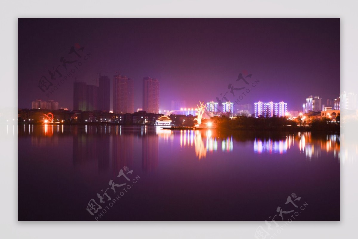 鄱阳东湖夜景图片