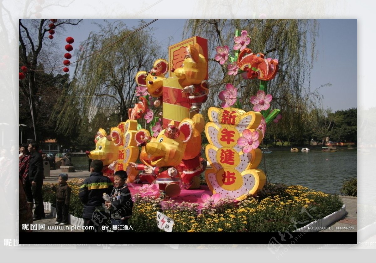 春节花灯摄影图片