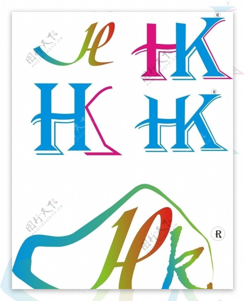 HK字母凤凰绿叶logo设计设计图__LOGO设计_广告设计_设计图库_昵图网nipic.com